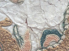 Framed Antique Chinese Silk Hand Embroidery Qing Dynasty Dragon Remnant