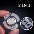 Edc Fidget Metal Hand Spinner Rainbow Focus Adhd Autism Finger Toy Gyro New Gift