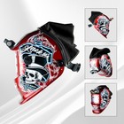 Welding Helmet Bib With Press Fit Seal  Flame-retardant Leather Neck Protector