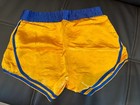 1970 Gym Shorts Gold With Blue Trim Waste 28    