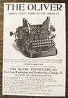 The Oliver Typewriter C1899 Print Ads visible Writing Machine   U-shape Type Bar