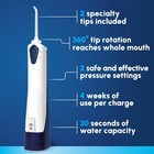 Waterpik Cordless Portable Water Flosser With 2 Tips  Ada Accepted