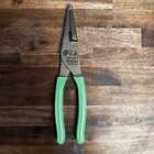 New Snap On Ln47acf 9  Needle Nose slip-joint Green Handle Soft Grip Pliers