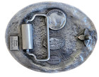 High Quality Silver Finish Native American Western Belt Buckle
