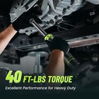 6inch Extended Ratchet Wrench 40ft-lbs Torque 400rpm Electric Ratchet Driver Kit