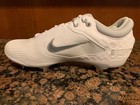 New Womens Nike Hyperdiamond 4 Elite Metal Softball Cleats White silver
