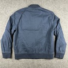 Lucky Brand Mens Large Full Zip Bomber Jacket Blue - New Coat 5 Pockets Cotton