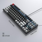 Magegee 75  Mechanical Gaming Keyboard With Blue Switch  Led Blue Back