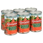  6 Pack  Contadina Petite Diced Tomatoes  15 Oz Cans free Shipping  