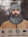 Winter Hats Scarf   Gloves Set For Men   Slouchy Beanie   Touch Gloves
