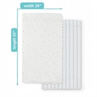 2 Pack Fitted Crib Sheets 28  X 52   Soft Breathable Neutral 100  Cotton Jers   