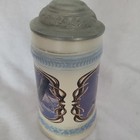 Vintage Gerz German Lidded Beer Stein  Artist James Meger  Vg  