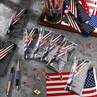 Usa 250 Anniversary American Flag Ballpoint Pen flag Lapel Pin bookmark-lot Of 4
