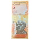 Venezuela 5 Bolivares Banknote P89 Uncirculated Excellent Condition 2007-2013