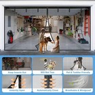 Garage Door Screen Garage Net 16x7 Ft For 2 Car Magnet Bottom Heavy-duty Durable