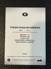 Tyrion Ingram-dawkins 2024 Onit Georgia Bulldogs Football On Card Auto Autograph