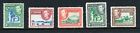 St Vincent 1949-52 Kgvi New Currency Part Set All High Values Mint