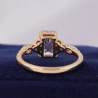 3 20 Ct Emerald-cut Vs1 Lab Grown Diamond Solitaire Wedding Ring 14k Yellow Gold