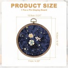 Wall Hanging Brooch Jewelry Storage  Round Pin Board For Decor  Star Navy Blue