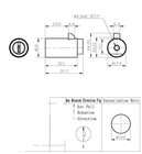 24pcs High Security Dimple Key Style Cylinder Lock For T Handle Vending- 9501 Ka