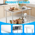 Stainless Steel Table 48  X 30  Commercial Kitchen Work Food Prep Table New