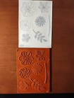 Stampin Up Secret Garden Unmounted Rubber Stamps  129144  set Of 7  New