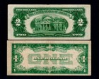 2pcs  1 1928-a Silver Certificate  2 1928-g United States Note  p657 