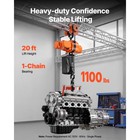 Uimoso 2-in-1 Electric Chain Hoist 1100lbs Single Phase Crane W 20ft Lift