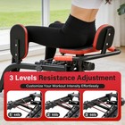 Compact Hip Abductor Machine   Adjustable Glute   Thigh Trainer For Home Gym New