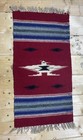 Vintage Small 20   x9 5    Native American Thunderbird Eagle Runner Rug Wall Art