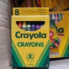 New 1988 Vintage Nos Crayola Binney   Smith Box Of 8 Crayons Movie Prop 80s