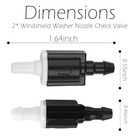 2pcs Windshield Washer Check Valve windshield Washer Nozzle Check Valve 
