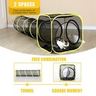 Wilwolfer Cat Enclosure Tunnel Portable Mesh Tent Playhouse W  Harness Leash