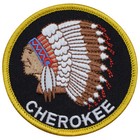Cherokee Patch - Embroidered Headdress Badge 3   iron On 