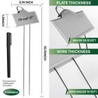 25-pack Weatherproof Large Metal Plant Labels Garden Markers Plant Tags Flowers