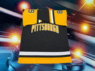 Jaromir Jagr Autographed Custom Pittsburgh Penguins Black Jersey Coa Beckett