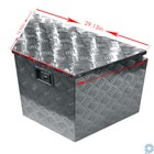 28   X18  Aluminum Trailer Tool Box W  Struts For Truck  Weather Guard
