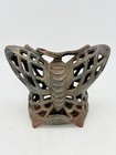 Vintage Japanese Cast Iron Butterfly Garden Lantern   Monarch Openwork