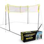 Crossnet Quick Assemble 4 Square Volleyball Game Set For Adults And Kids
