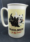 Black   White Blended Scotch Whisky Pub Jug Pitcher Jug - Made In England