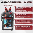 Canister Filter  External Aquarium Filter Ultra-quiet With Media Adjustable Flow