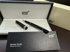 Montblanc Meisterstuck 163 Black And Platinum Rollerball Pen