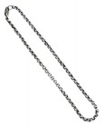 Vintage Sterling Silver Rolo Link Ankle Bracelet size 9 3 4
