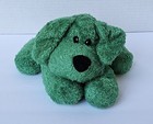 Animal Alley Toys R Us Green Puppy Dog Plush Bean Bag Stuffed Animal 9 