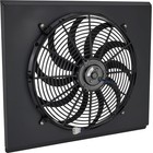 Single Electric Fan   Black Shroud Kit  33-inch