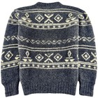 Vtg Polo Ralph Lauren Fair Isle Wool Sweater Men   s M Hand Knit Cowichan Nordic