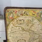 Hondius   Jansson World Map     Atlas Novus Reproduction On Wood Board 19 5 x13 5 