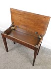 Vtg Small Lift Top Wood Piano Organ Bench 26x22 Plant Stand Music Storage Lowry