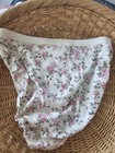 Vtg Victoria s Secret Y2k 100  Cotton Signature High Cut Brief Panties Large