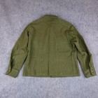 Vintage Military Shirt Mens Large Olive Og-108 Wool Us Army Work Korean War 50s